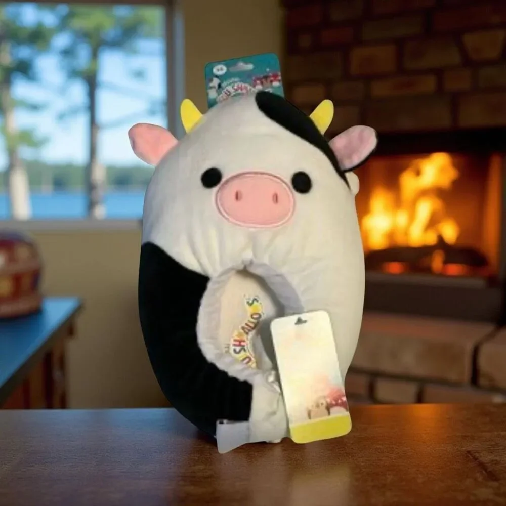 NEW Squishmallow 13/1 Size Plush Slippers - Connor the Cow- Fits Children  Littl